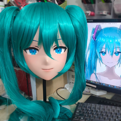 (GLA044)Customize Character'! Female/Girl Resin Full/Half Head With Lock Anime Cosplay Japanese Animego Kigurumi Mask (GLA044)Customize Character'! Female/Girl Resin Full/Half Head With Lock Anime Cosplay Japanese Animego Kigurumi Mask